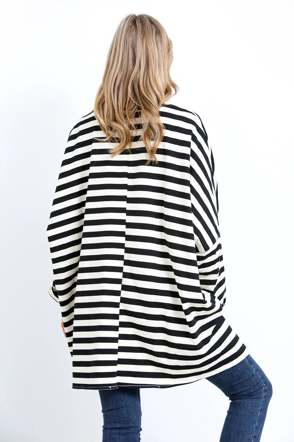 Elise Striped Embellished Tunic Top (U.K. 16 - 26)