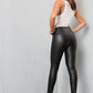 Donna Leather Look Leggings