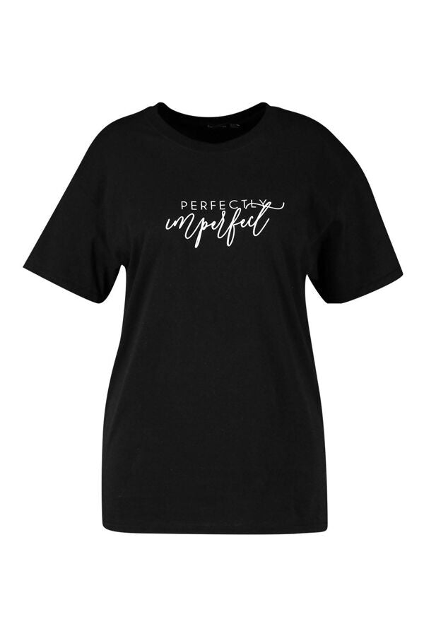 Black Perfectly Imperfect Tee