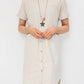 100% Cotton Dress With Necklace